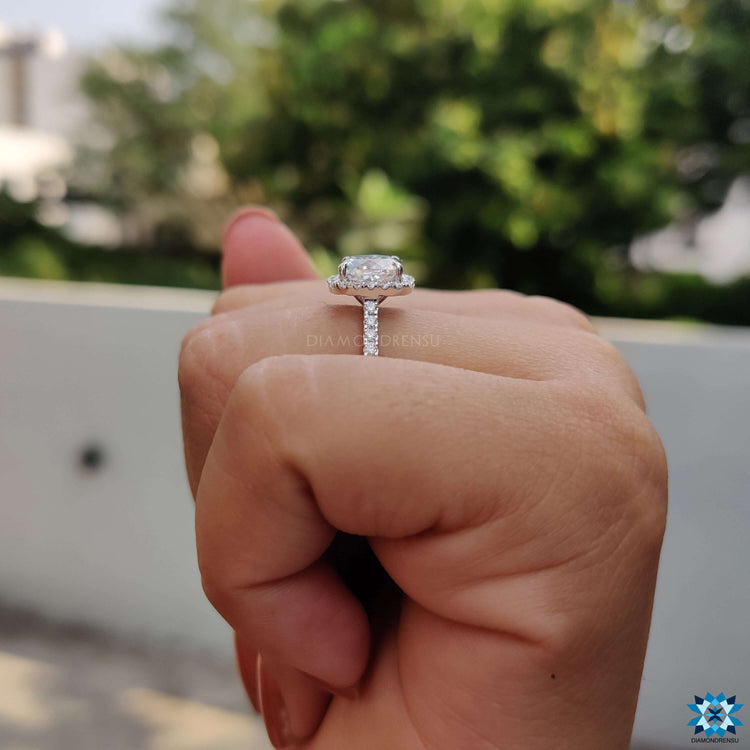 cushion rensu cut moissanite - diamondrensu