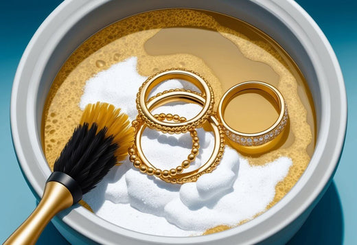 cleaning gold jewelry