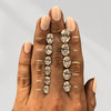 Oval Diamond Size Chart on Hand: Visual Guide to Carat Scale