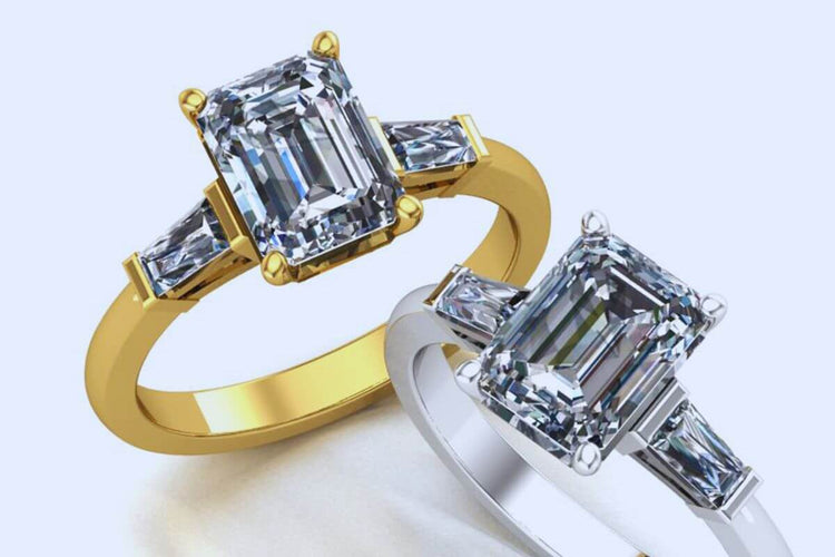 Amazing emerald diamond rings