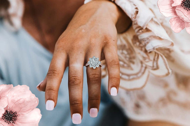 A Guide to Choose your Flower Engagement ring