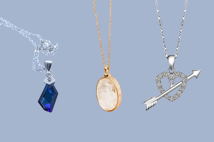 Different types of bail used in necklace and pendants.