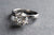 Beautiful hidden halo diamond ring