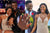 Charity lawson with her partner and a zoomed photo of her engagement ring.