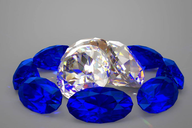 Sapphires and diamonds