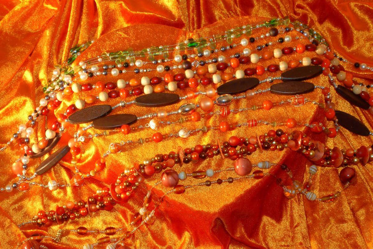 Costume Jewelry on a table