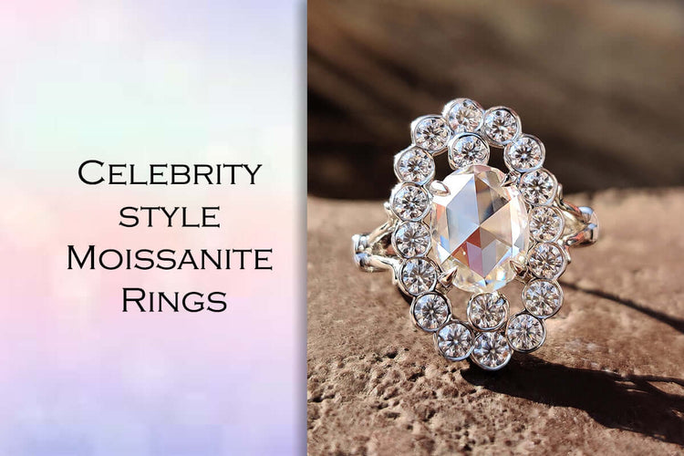 Celebrity Style Moissanite Rings