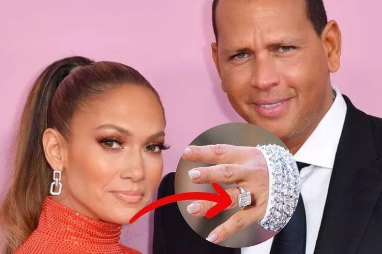 Jennifer lopaz ring given her by Alex Rodriguez.