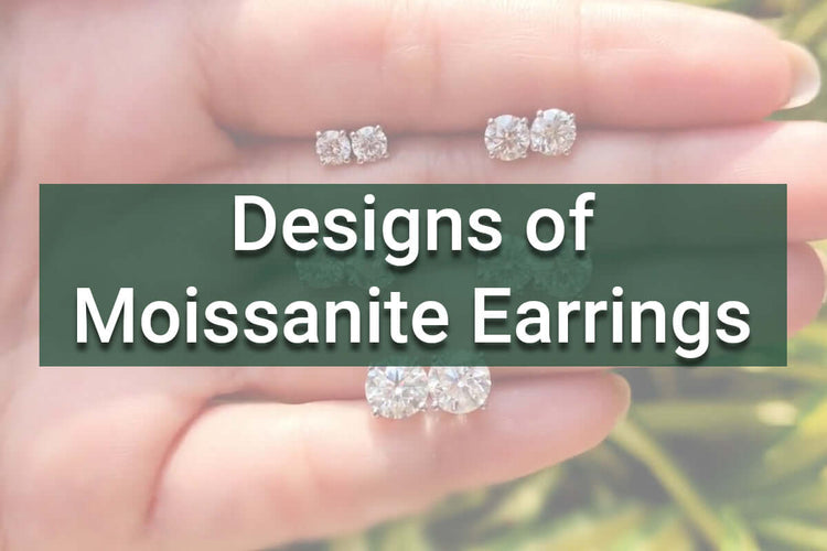 designs of moissanite earrings