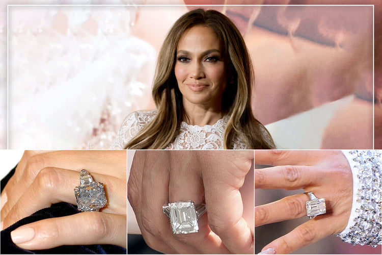 Jennifer Lopez Engagement and Wedding Rings Jewelry