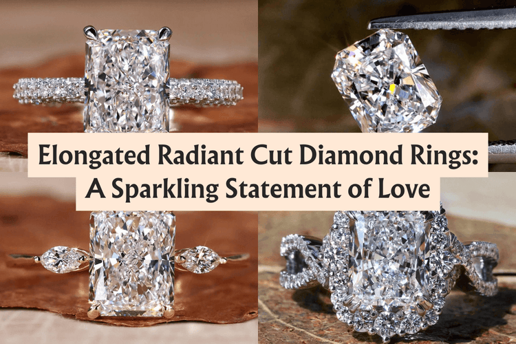 Elongated Radiant Cut Diamond Rings: A Sparkling Statement of Love