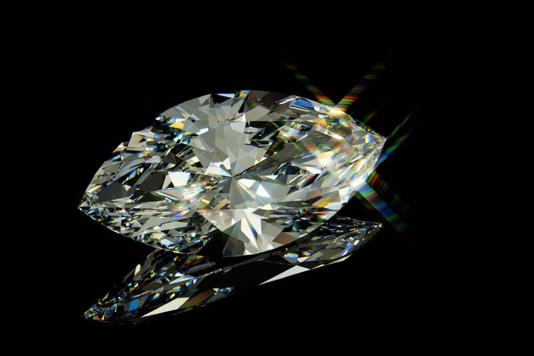 A shining diamond catching the light