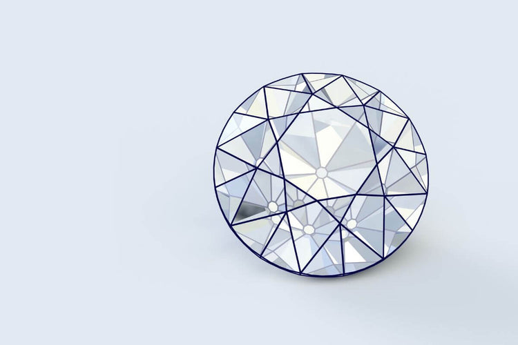 Old European Cut Diamond Close Up View