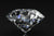 Diamond close up view to see its atomic structure 