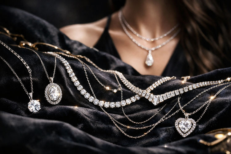 Types of Lab Grown Diamond Necklaces