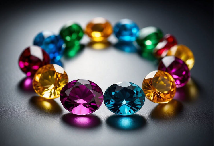 A lot of Birthstones