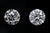 Ideal Cut Diamond on left side vs Excellent Cut on right side