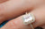 Harry Winston Engagement Ring Close up view