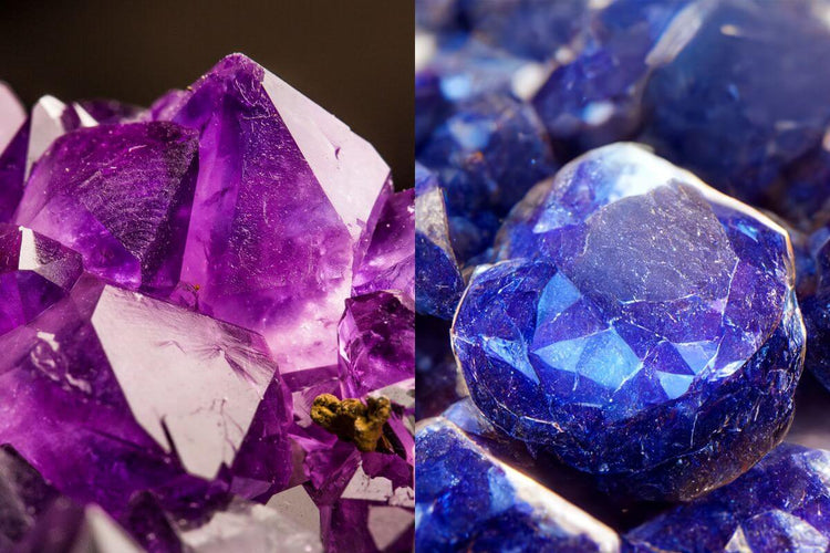 Amethyst vs Tanzanite