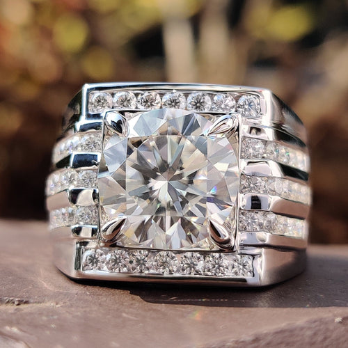 6 Best Men's Moissanite Rings For A Dazzling Statement In 2025