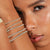 Women Styled Handmade Lab Grown Diamond Tennis Bracelets 