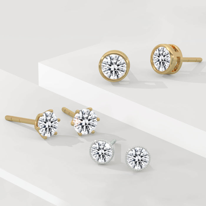 moissanite earrings collection by diamondrensu