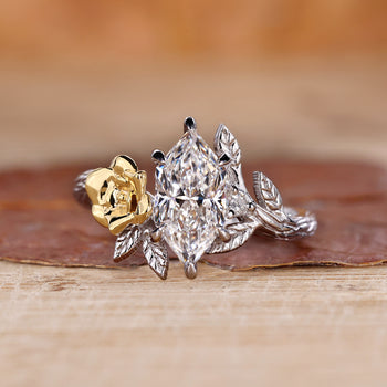 Nature Inspired Engagement Ring featuring a unique design.
