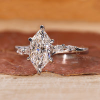 Round Cut Diamond Ring with a brilliant, sparkling appearance.