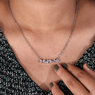 Multi Shape Diamond Pendant with a modern and stylish look.