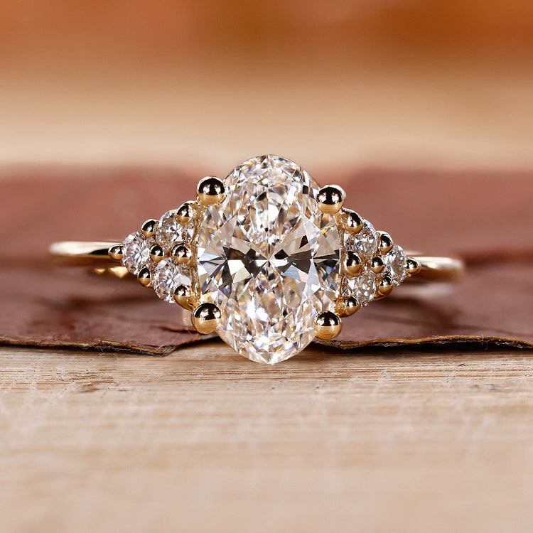 Oval Cut Engagement Ring with a stunning oval cut diamond.