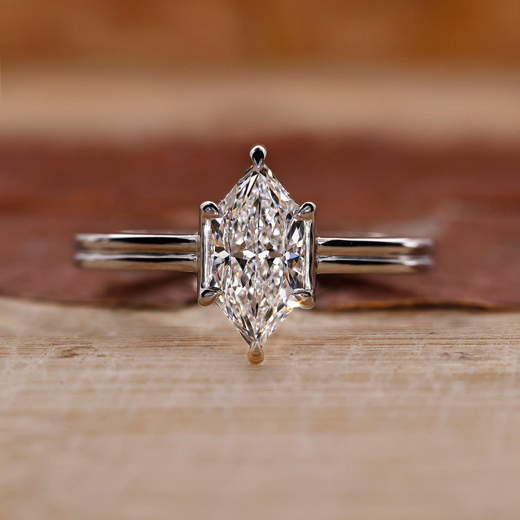 Dutch Marquise Ring with a stunning solitaire setting.