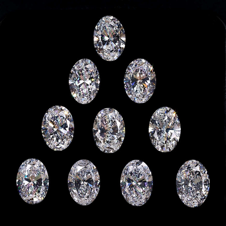 Oval Cut Lab Grown Diamond available in 0.25 to 1.50 carat diamond range.
