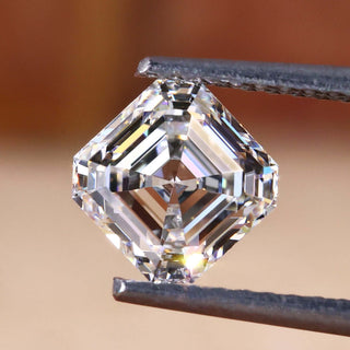 1 carat asscher cut diamond made for custom rings.
