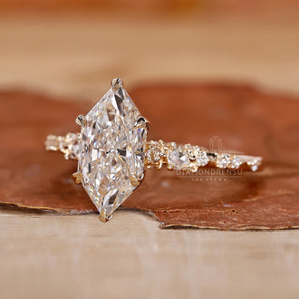 Round Rose Cut Diamond Ring with a vintage-inspired style.