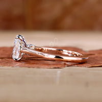 Princess cut diamond ring with timeless elegance and sparkle.
