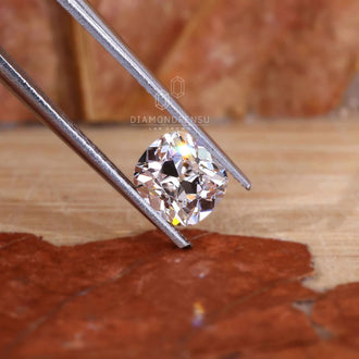 Buy loose antique cut diamond with old mine cushion shape, lab grown and 1.17 carats.
