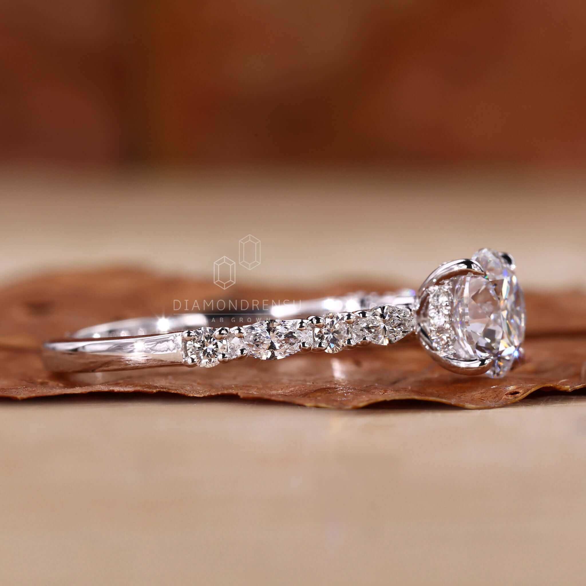 pave engagement ring