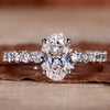 oval diamond engagement ring for women