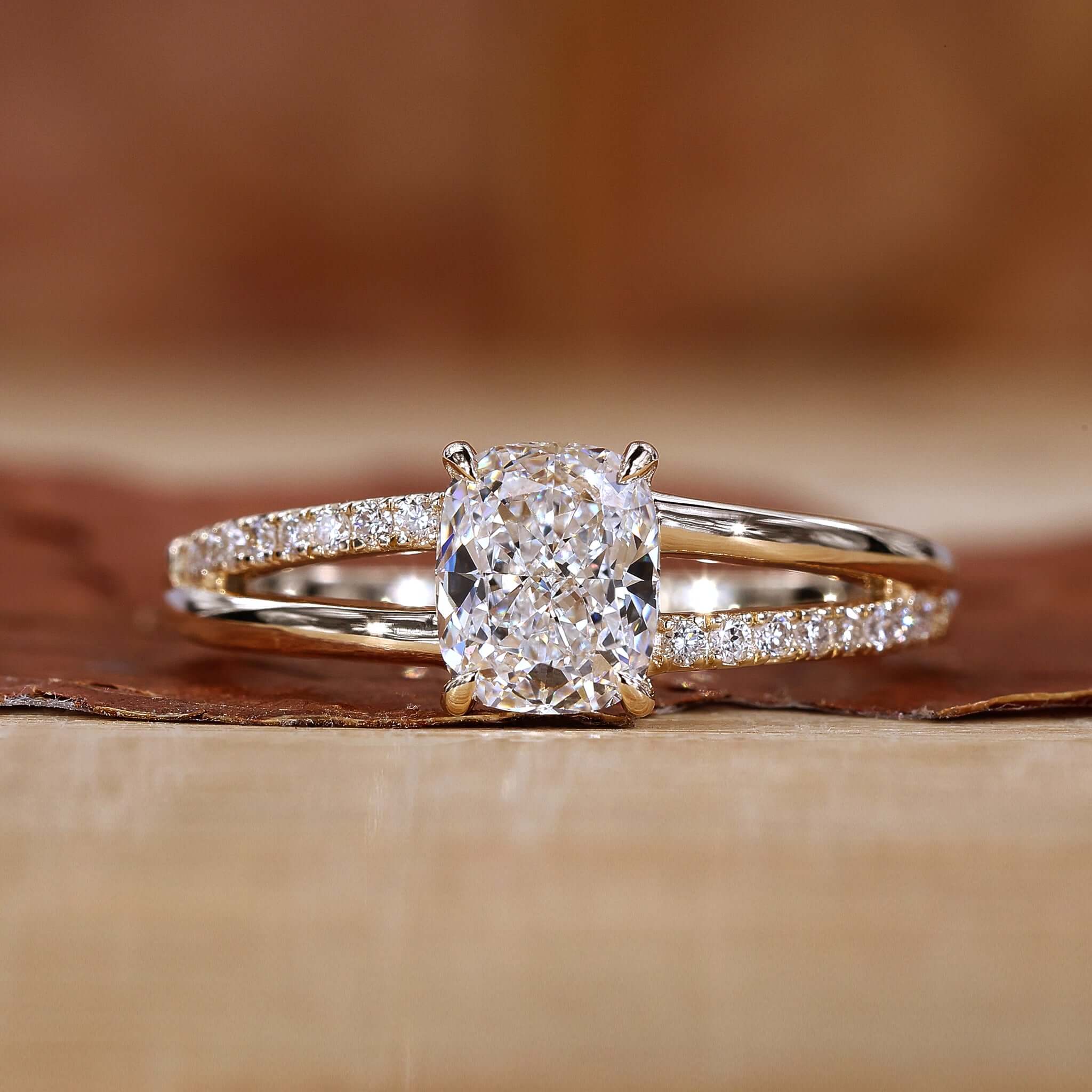Elongated Cushion Cut Engagement Ring Sparkle In Love Elongated Cushion Cut Engagement Ring Sparkle In Love
