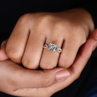 Princess Cut Ring with a sophisticated and elegant design.