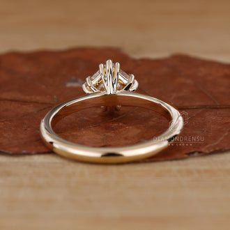 Elegant yellow gold engagement ring perfect for any proposal.
