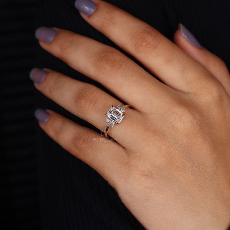 Marquise Diamonds set in a beautiful handmade jewelry design.
