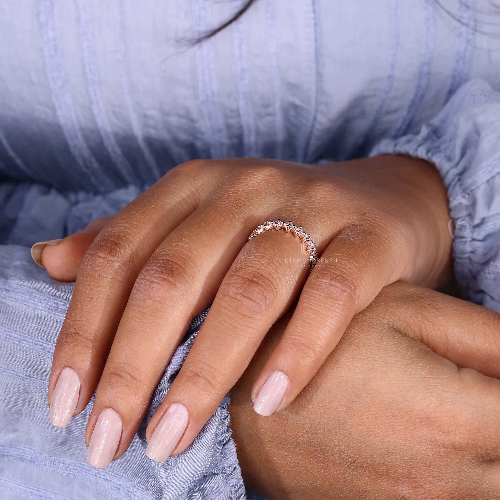 rose gold engagement ring