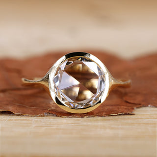 Rose Cut Engagement Ring in a vintage-inspired design.
