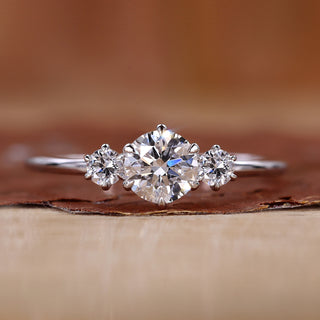 3 Stone Engagement Ring with a stunning design.
