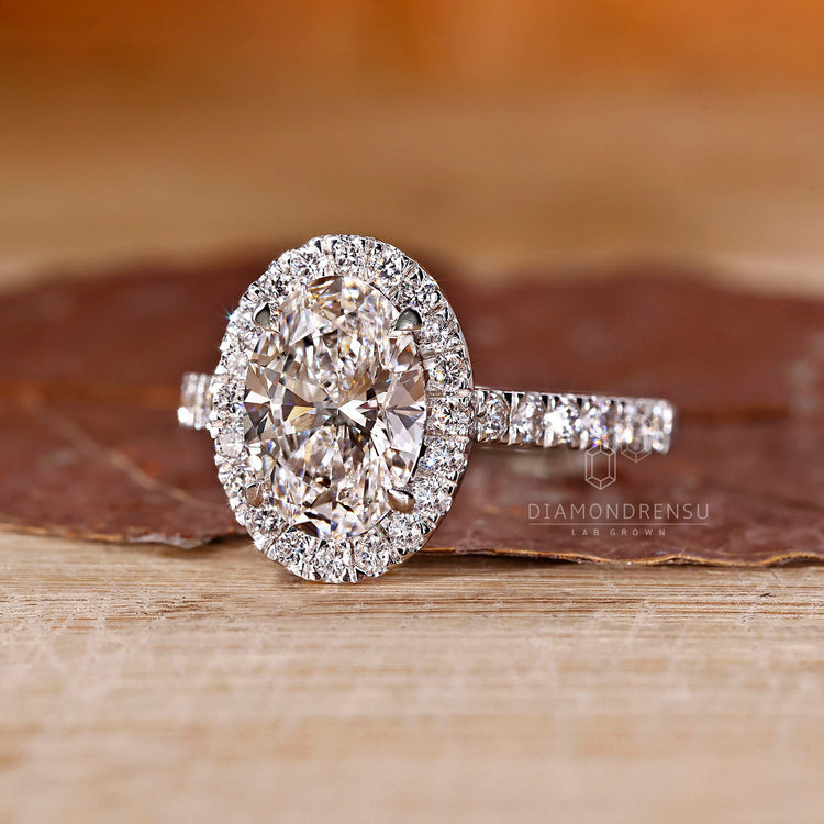 Custom engagement ring with buy diamond ring.
