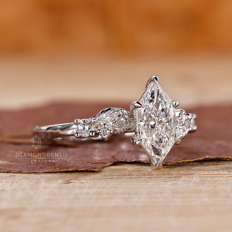 Custom engagement ring buy engagement ring lab grown diamond
