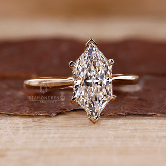 Lab Grown Diamond with handmade ring from Diamondrensu.
