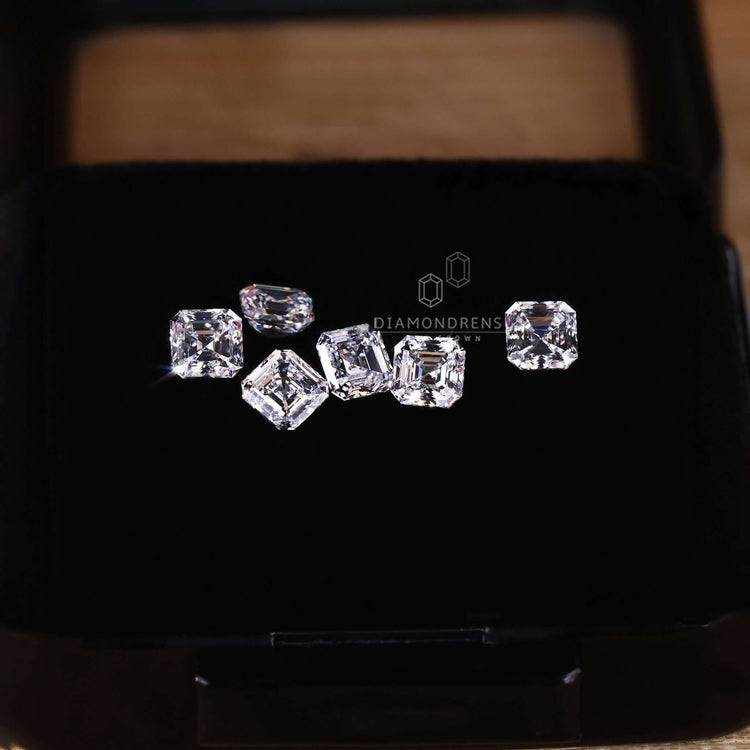 Lab Grown Asscher Cut Diamond available in loose lab grown diamond form.
