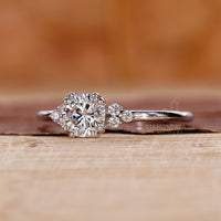 Double Prong Engagement Ring showcasing a secure setting.
